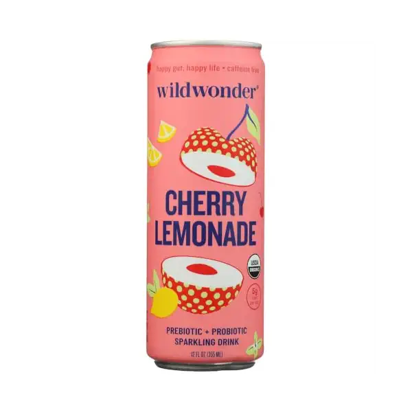 Organic Cherry Lemonade Sparkling Probiotic Drink, 12 FZ 1
