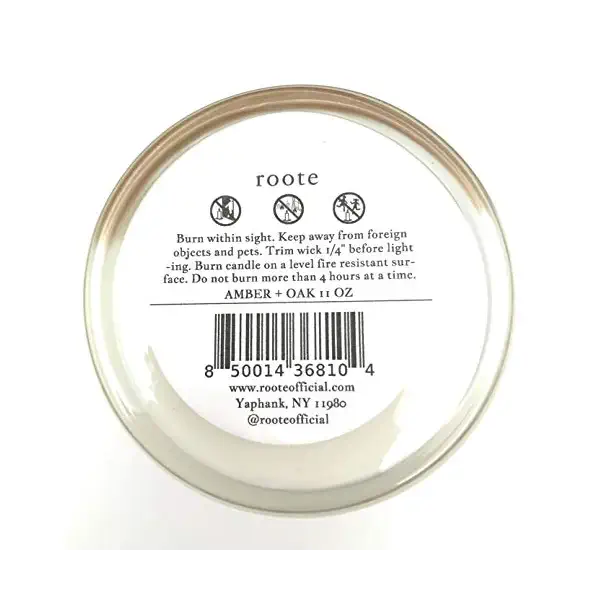 Amber Oak White Tumbler Candle 2