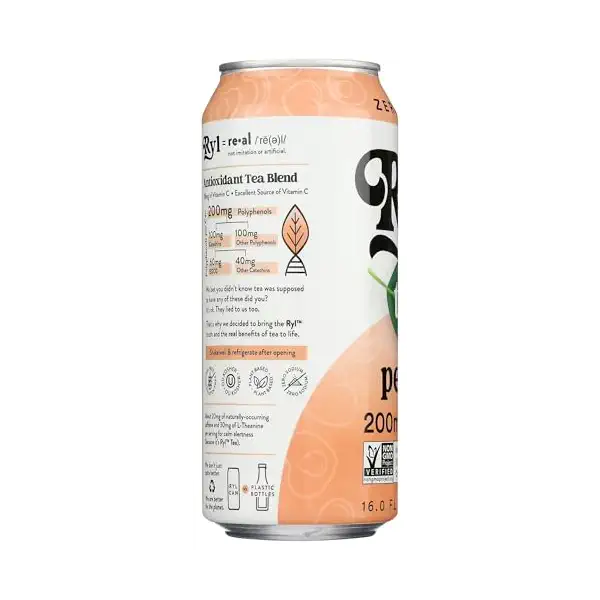 RYL TEA 16OZ - BLACK PEACH 6