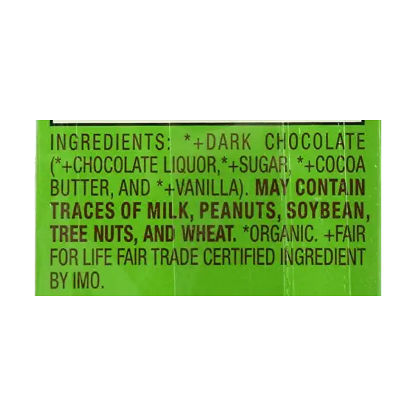 Organic Dark Chocolate Snowman, 1 OZ 4