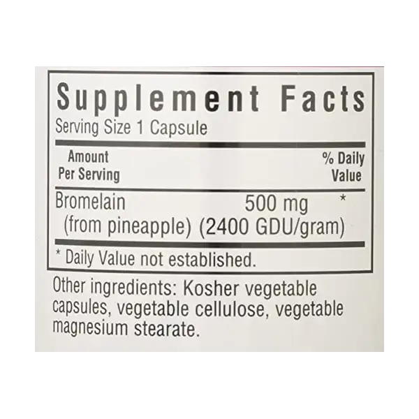 Super Bromelain 500 MG, 60 CT 4