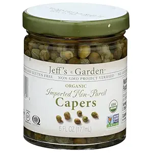 Organic Imported Non Pareil Capers, 6 FZ