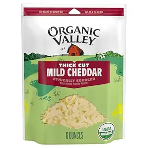 Organic Thick Cut Mild Cheddar, 6 OZ