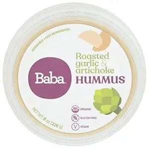 Organic Roasted Garlic And Artichoke Hummus, 8 OZ