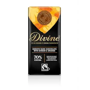 Ginger & Orange Dark Chocolate 70%, 90 GR