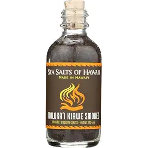 Molokai Kiawe Smoked Sea Salt, 2 OZ