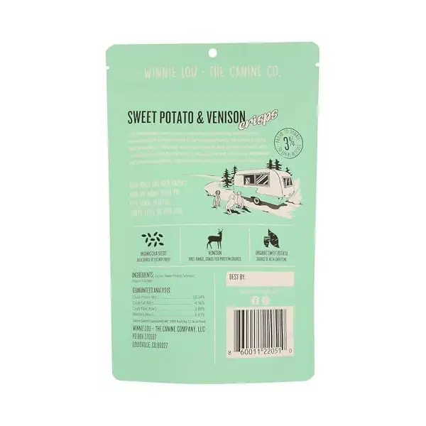 Sweet Potato & Venison Dog Treat Crisps 3