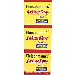Yeast Dry Active 3 Count, 0.75 OZ