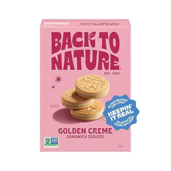 Golden Creme Sandwich Cookies, 8.25 OZ 1