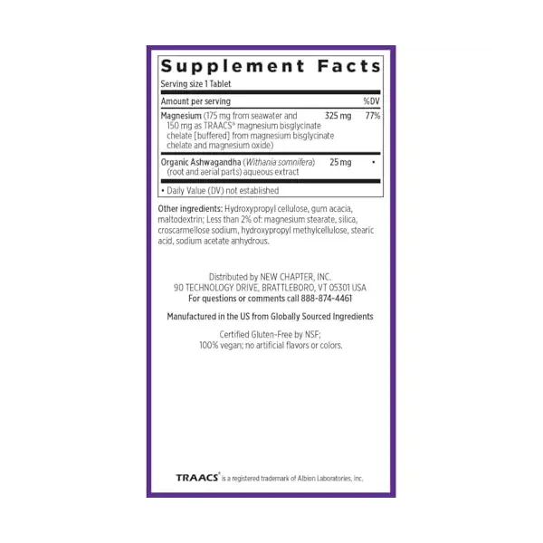 Magnesium + Ashwagandha, 90 CT 6