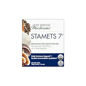 Organic Stamets 7 Mushroom Mycelium Powder, 100 GR