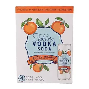Blood Orange Vodka Soda 4pk Cans, 12 FZ