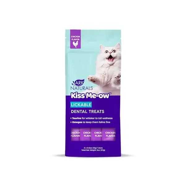Kiss Me-Ow Chicken Lickable Dental Cat Treats, 2 OZ 1