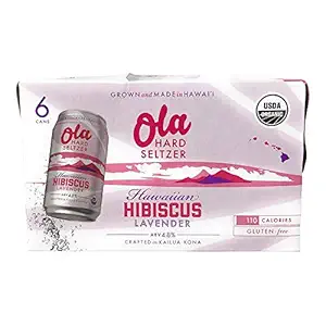Organic Lavender Hibiscus Hard Seltzer 6pk Cans, 12 FZ