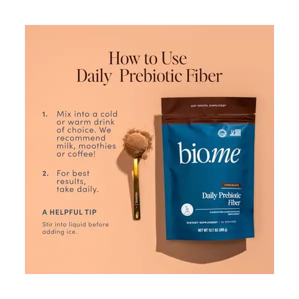 Chocolate Daily Prebiotic Fiber, 13 OZ 8