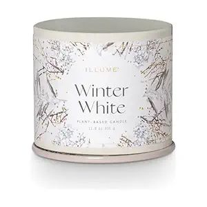 Winter White Beautifully Done Large Vanity Tin Candle, 11.8 OZ