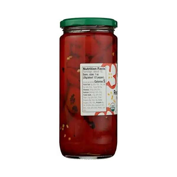 Organic Fire Roasted Red Peppers, 16 OZ 4