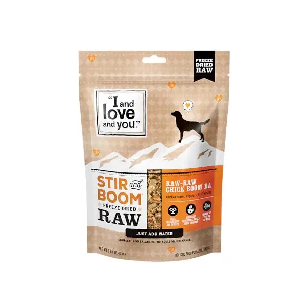 Stir and Boom Freeze Dried Raw Free Chicken Dry Dog Food, 1 LB 1