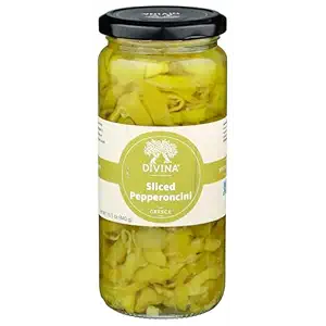 Sliced Greek Golden Peperoncini, 15.5 OZ