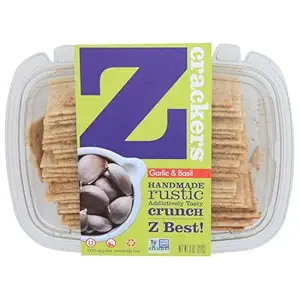 Garlic & Basil Crackers, 8 OZ