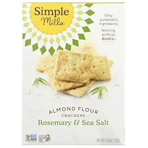 Rosemary & Sea Salt Almond Flour Crackers, 4.25 OZ