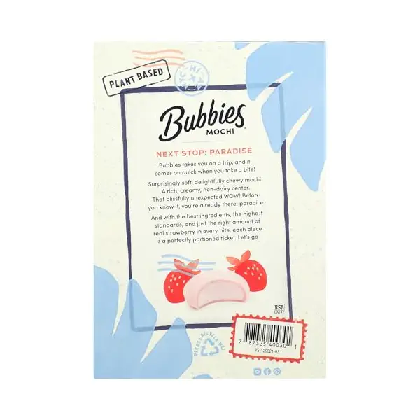 Strawberry Oatmilk Mochi, 7.5 OZ 2