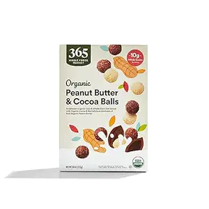 Organic Cocoa And Peanut Butter Balls, 10 OZ