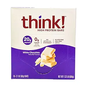 White Chocolate High Protein Bar 10 Count, 2.1 OZ