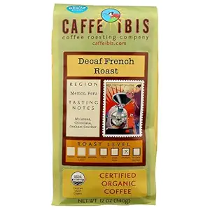 Organic Decaf French Roast Coffee, 12 OZ