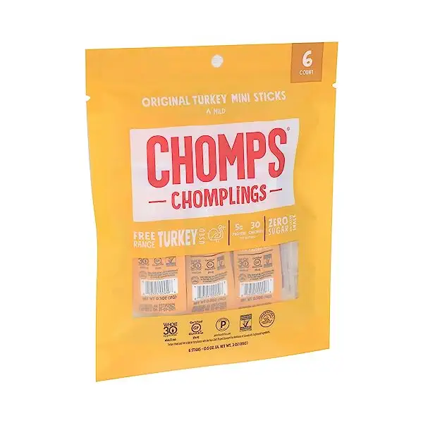 Chomplings Original Turkey Mini Sticks 6 Count, 0.5 OZ 3