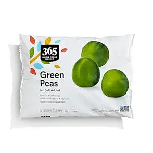 365 Everyday Value, Green Peas No Salt Added, 16 oz, (Frozen)
