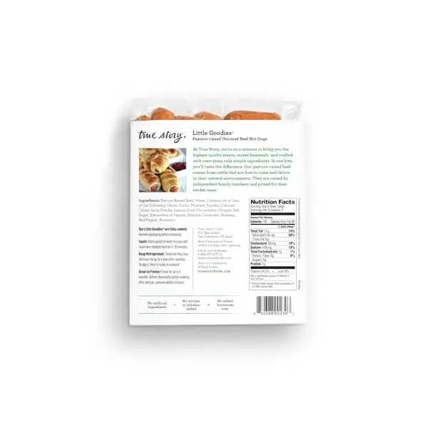 Little Goodies Uncured Beef Hot Dogs, 10 OZ 2