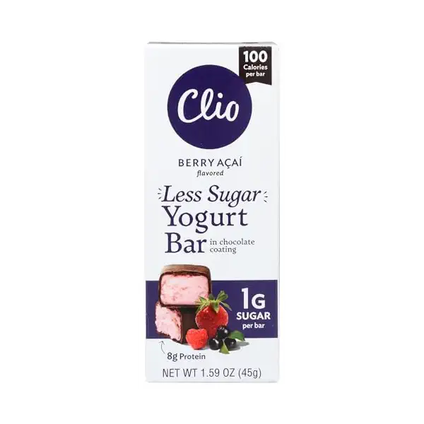 Berry Acai Less Sugar Greek Yogurt Bar in Chocolate, 1.59 OZ 1