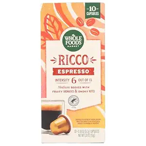 Ricco Espresso Coffee Capsules 10 Count, 1.8 OZ