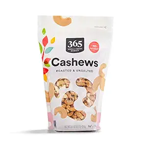 Roasted Unsalted Cashews, 16 OZ