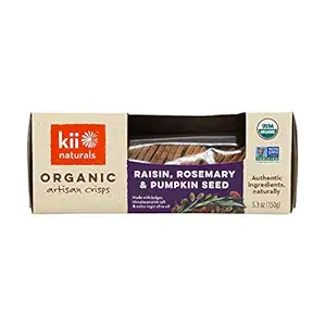 Organic Raisin Rosemary And Pumpkin Crackers, 5.3 OZ