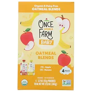 Organic Banana & Apple Baby Oatmeal Blend 4 Count, 12.8 OZ