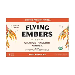 Orange Peach Passion Hard Kombucha 6pk Cans, 12 FZ