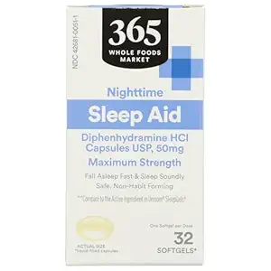 Sleep Aid Diphenhydramine Soft Gels 50 MG, 32 CT