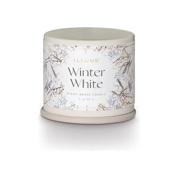 Winter White Beautifully Done Demi Vanity Tin Candle, 3 OZ 1