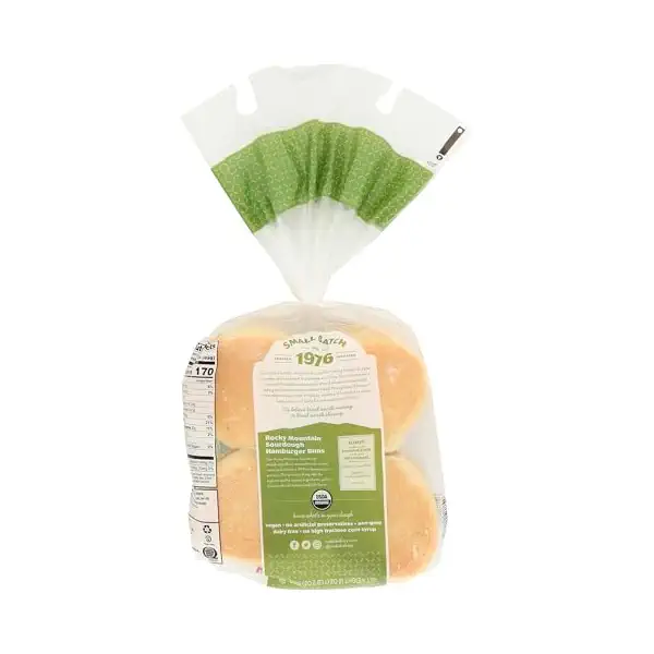 Organic Sourdough Hamburger Buns, 18 OZ 2