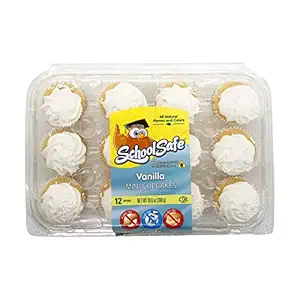 School Safe Vanilla Mini Cupcakes, 10.6 OZ