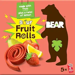 Strawberry Lemon Sour Fruit Rolls 5 Count, .7 OZ