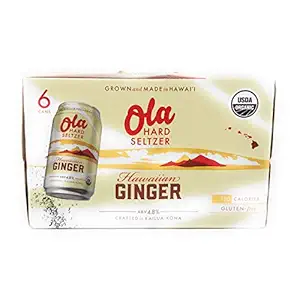 Organic Ginger Hard Seltzer 6pk Cans, 12 FZ