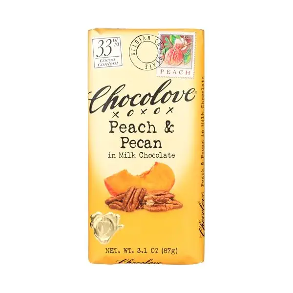 Peach Pecan Milk Chocolate Bar, 3.1 OZ 1