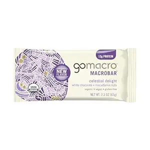 Organic White Chocolate and Macadamia Macrobar, 2.3 OZ