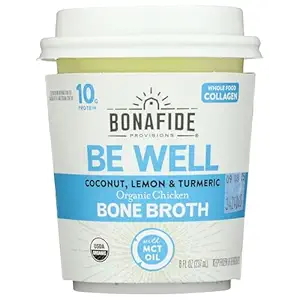 Organic Chicken Bone Broth with Coconut Lemon Turmeric, 8 FZ