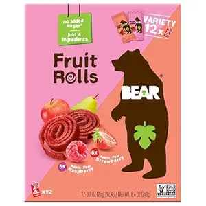 Strawberry Raspberry Fruit Rolls Variety Pack, 8.4 OZ