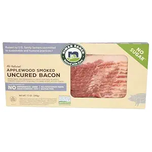 Sugar Free Uncured Applewood Smoked Bacon, 12 OZ