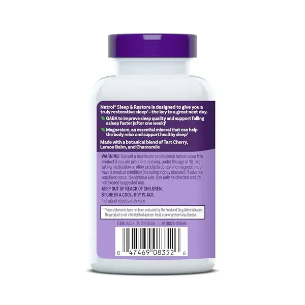 Sleep & Restore Non-Melatonin Capsule, 60 CT 9